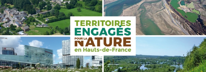 Bloc logo Territoire engagés pour la nature en Hauts-de-France